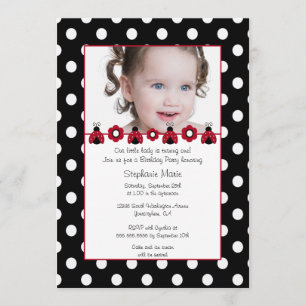 Invitation à la fête d'anniversaire de la coccinel