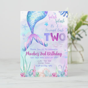 Invitation à la fête d'anniversaire de la deuxième
