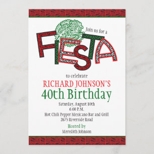 Invitation à la fête d'anniversaire de la Fiesta A