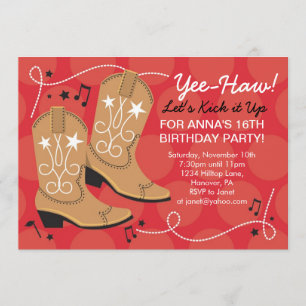 Invitation à la fête d'anniversaire de la fille