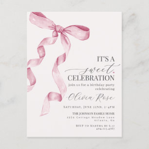 Invitation à la fête d'anniversaire de la fille au