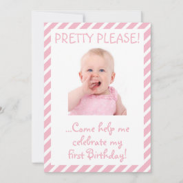 Invitation à la fête d'anniversaire de la fille de