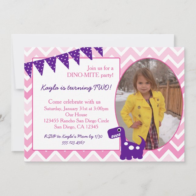 Invitation à la fête d'anniversaire de la fille Di (Devant)