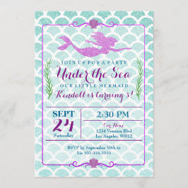 Invitation à la fête d'anniversaire de la fille Me