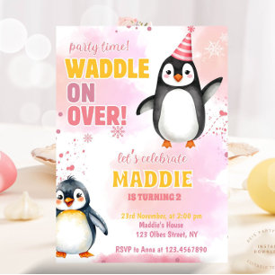 Invitation à la fête d'anniversaire de la fille Pi