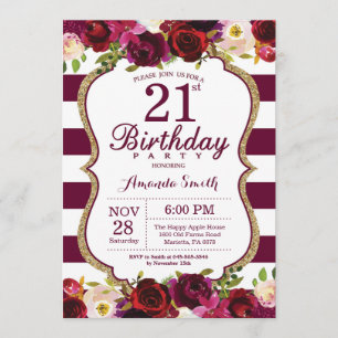Invitation à la fête d'anniversaire de la florale 