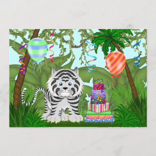 Invitation à la fête d'anniversaire de la Jungle W