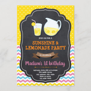 Invitation à la fête d'anniversaire de la Lemonade