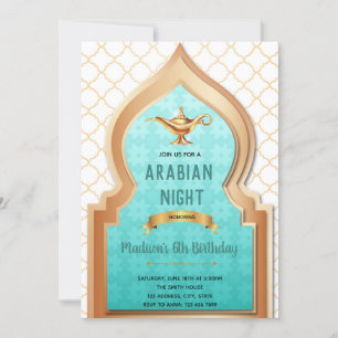 Invitation à la fête d'anniversaire de la nuit ara