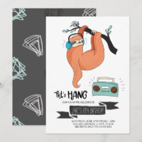 Invitation à la fête d'anniversaire de la paresse
