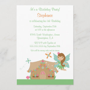 Invitation à la fête d'anniversaire de la petite f