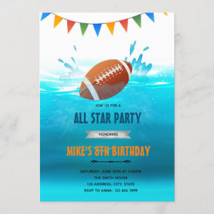 Invitation à la fête d'anniversaire de la piscine 