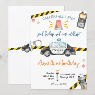 Invitation à la fête d'anniversaire de la police
