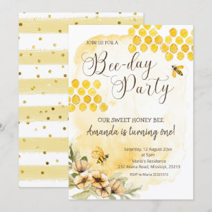 Invitation à la fête d'anniversaire de la première