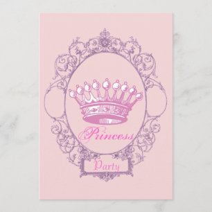 Invitation à la fête d'anniversaire de la princess