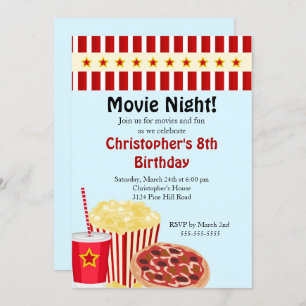 Invitation à la fête d'anniversaire de la soirée d