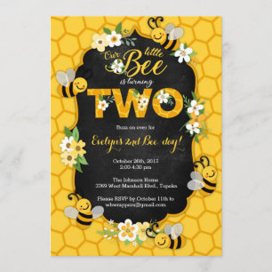Invitation à la fête d'anniversaire de l'abeille