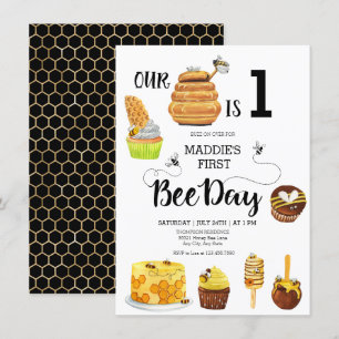Invitation à la fête d'anniversaire de l'abeille d