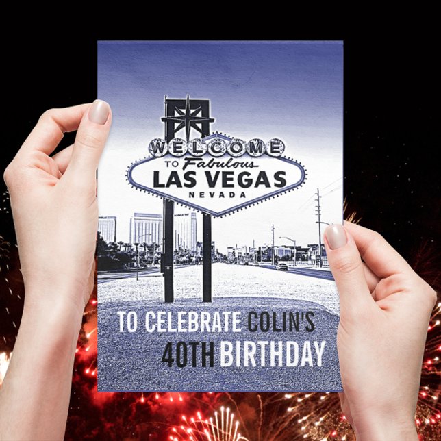 Invitation à la fête d'anniversaire de Las Vegas m (Créateur téléchargé)