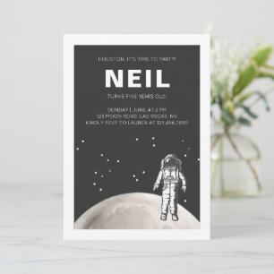 Invitation à la fête d'anniversaire de l'espace