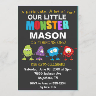Invitation à la fête d'anniversaire de Little Mons