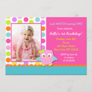 Invitation à la fête d'anniversaire de Little Owl