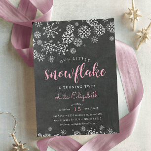 Invitation à la fête d'anniversaire de Little Snow