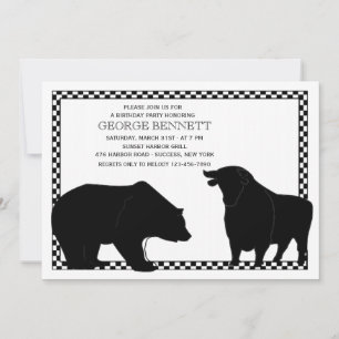 Invitation à la fête d'anniversaire de l'ours et d