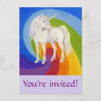 Invitation à la fête d'anniversaire de l'Unicorne