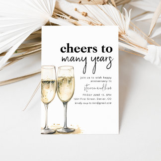 Invitation à la fête d'anniversaire de nombreuses
