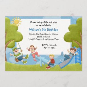 Invitation à la fête d'anniversaire de Park