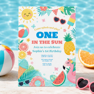 Invitation à la fête d'anniversaire de piscine pou