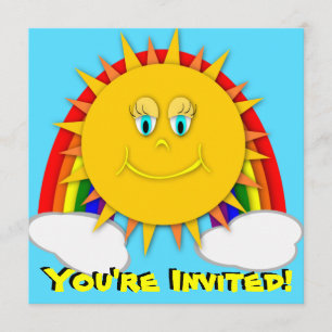 Invitation à la fête d'anniversaire de Sunshine Da