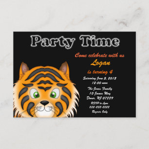Invitation à la fête d'anniversaire de Tiger