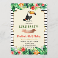 Invitation à la fête d'anniversaire de Toucan