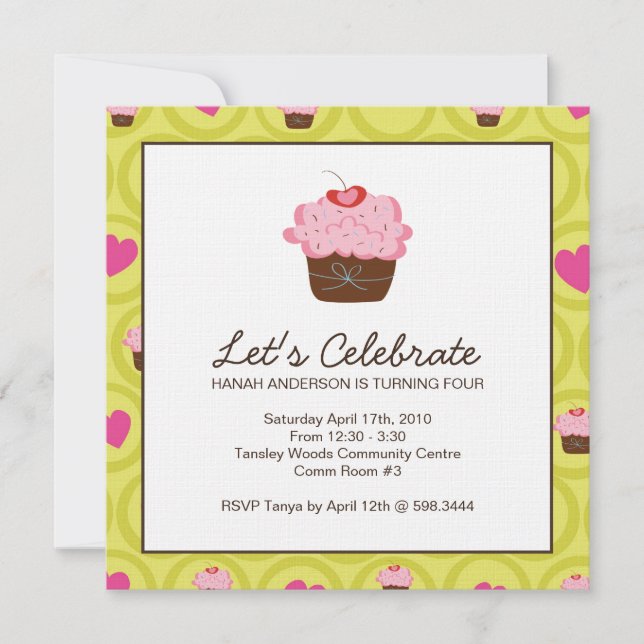 Invitation à la fête d'anniversaire de Whimsical (Devant)