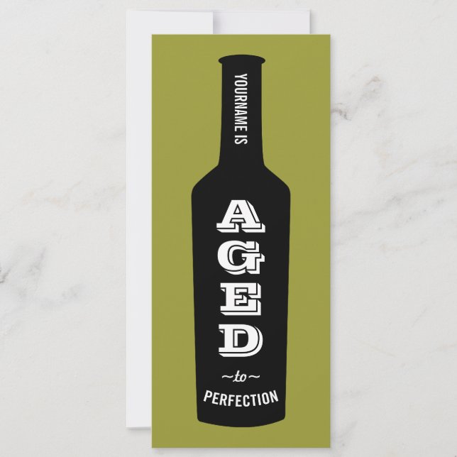 Invitation à la fête d'anniversaire de Wine Lover (Devant)