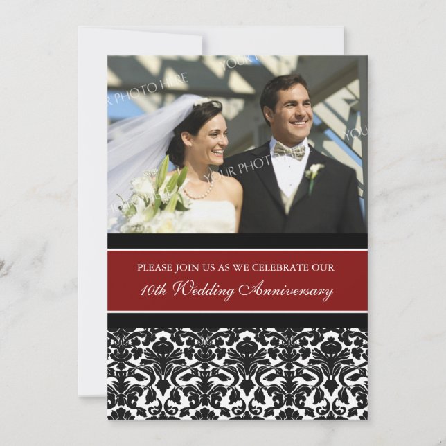 Invitation à la fête d'anniversaire des 10 ans de  (Devant)