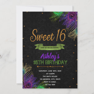 Invitation à la fête d'anniversaire des 16 ans de