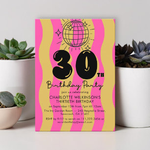 Invitation à la fête d'anniversaire des 30 ans Gro