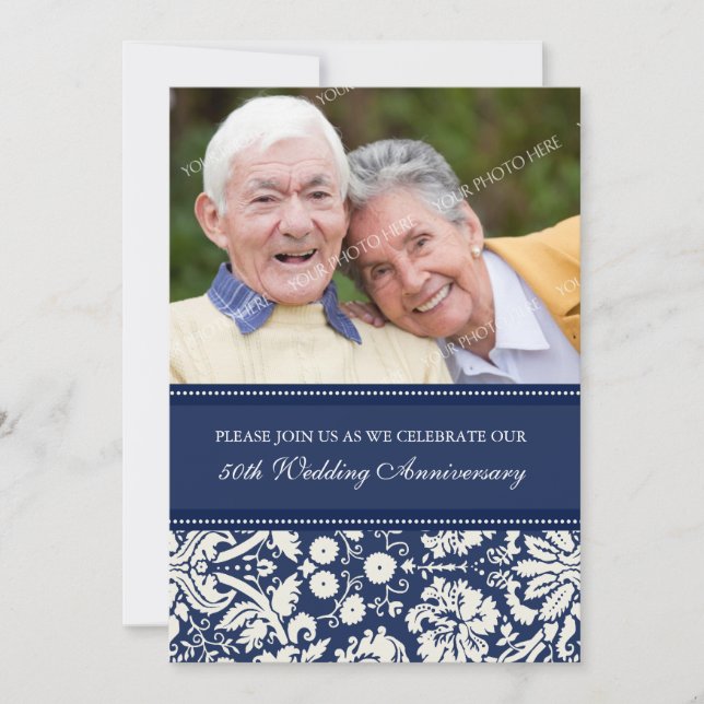 Invitation à la fête d'anniversaire des 50 ans de  (Devant)