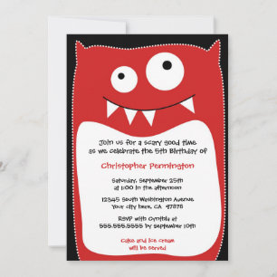 Invitation à la fête d'anniversaire des coussins d
