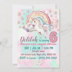 Invitation à la fête d'anniversaire des filles de