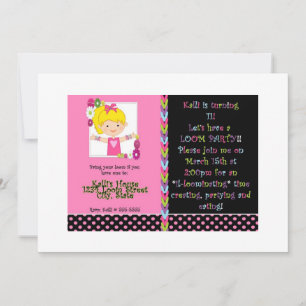 Invitation à la fête d'anniversaire des filles Thè