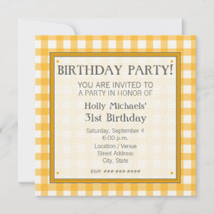 Invitation à la fête d'anniversaire d'Orange En vi