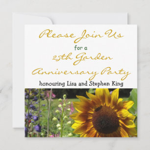 Invitation à la fête d'anniversaire du 25e jardin