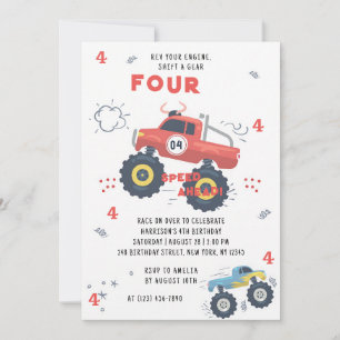 Invitation à la fête d'anniversaire du 4e annivers