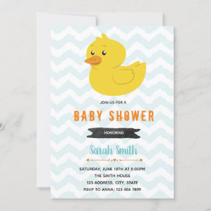 Invitation à la fête d'anniversaire du baby shower
