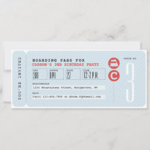 Invitation à la fête d'anniversaire du billet de t