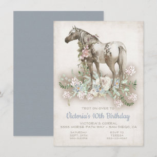 Invitation à la fête d'anniversaire du Cheval blan